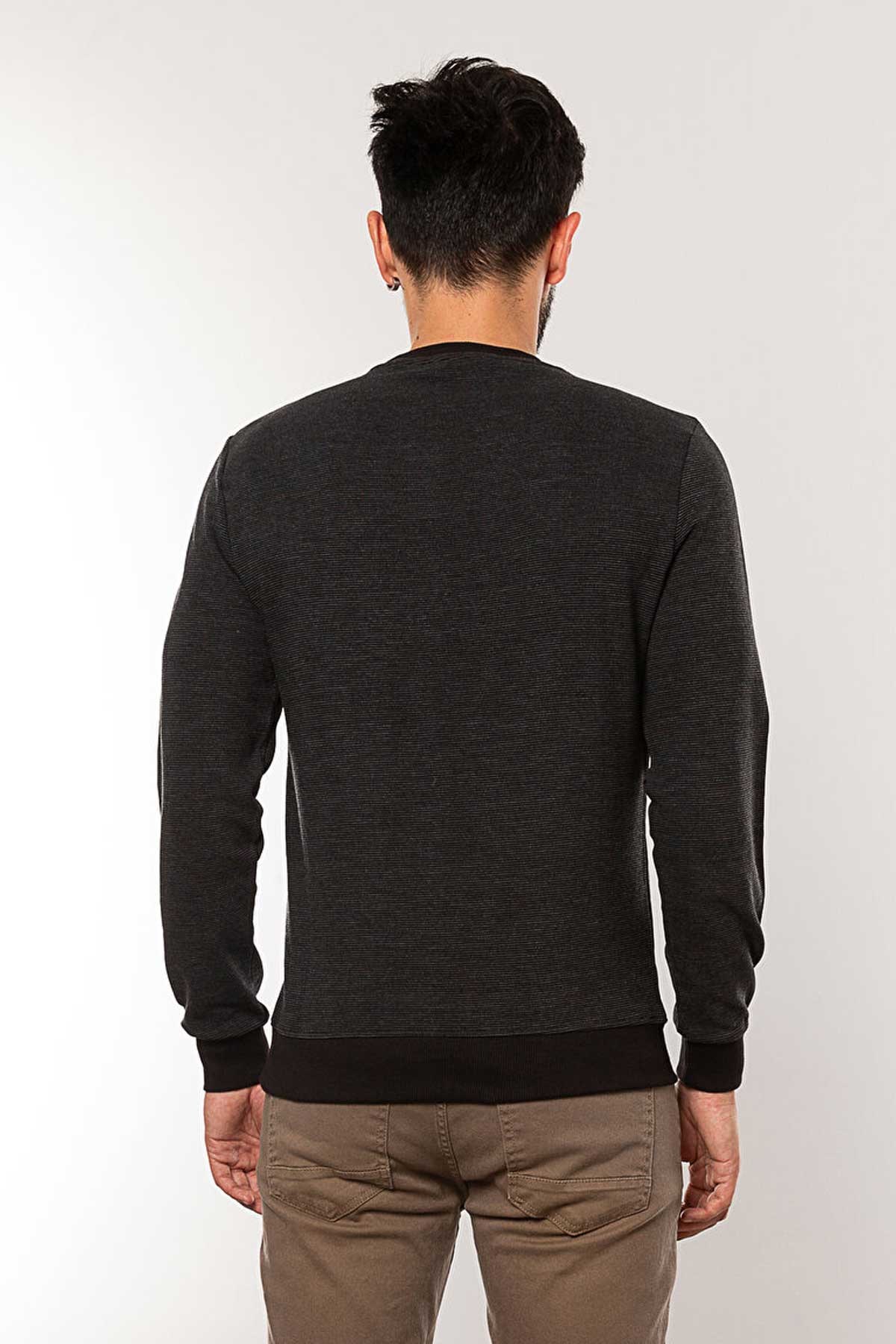Cazador Erkek Sweatshirt CAZ 5233 Siyah