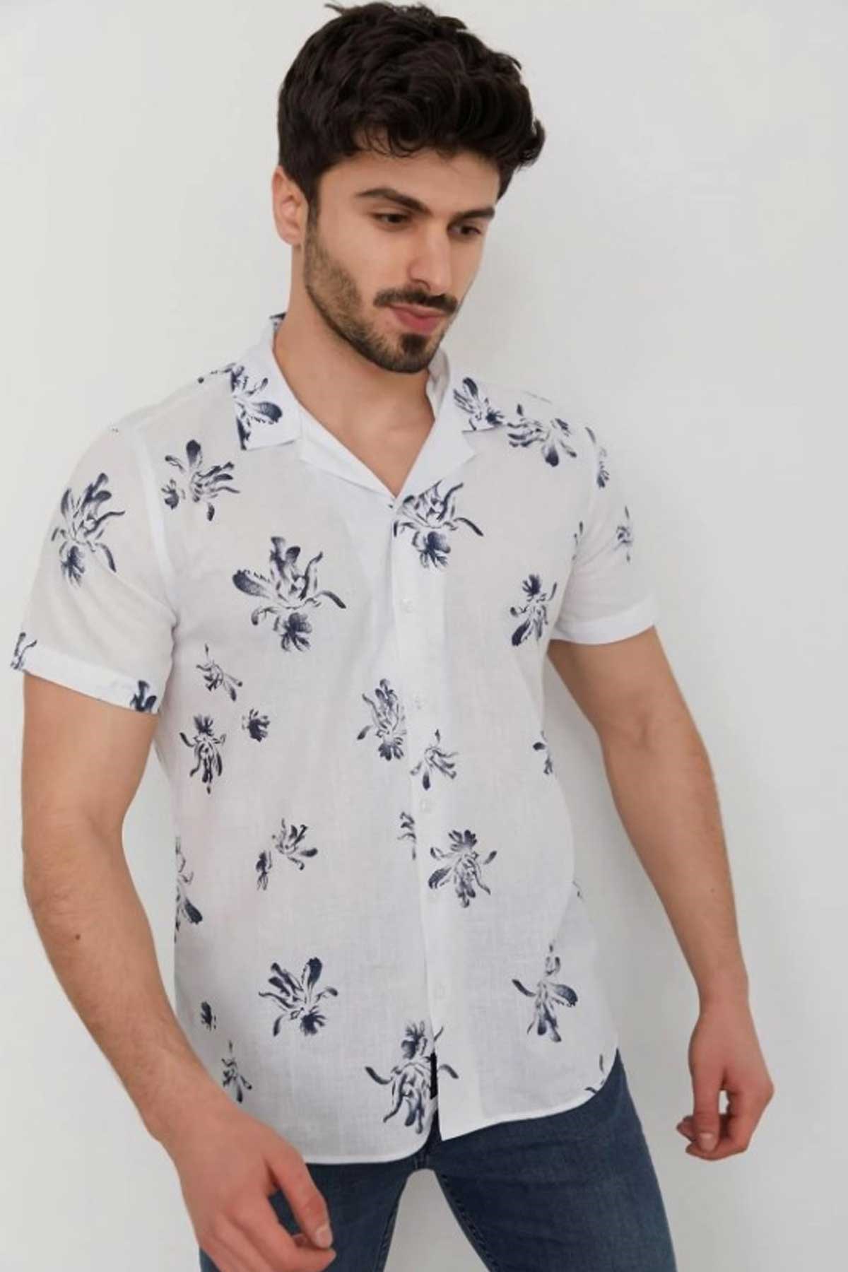 Cazador Erkek Gömlek CAZ 2028 Beyaz