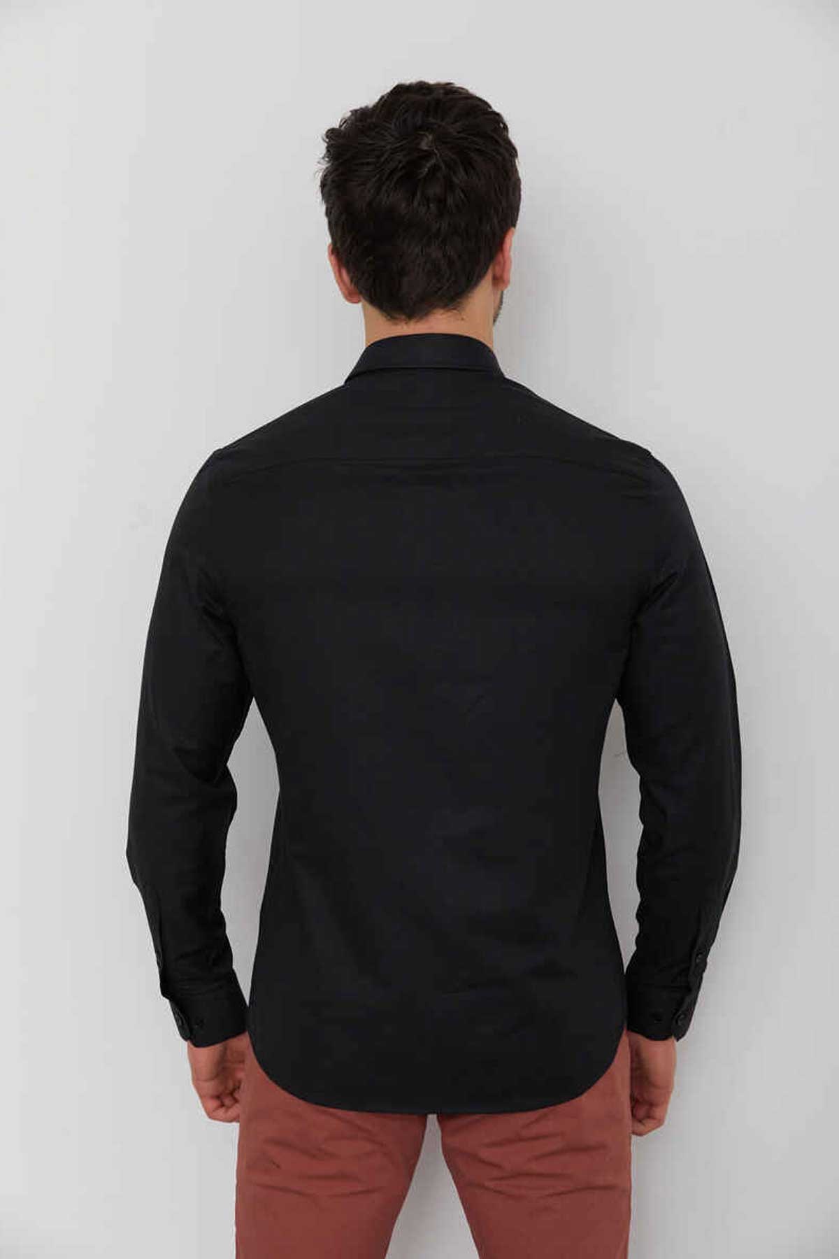 Cazador Erkek Gömlek CAZ 2059 Siyah