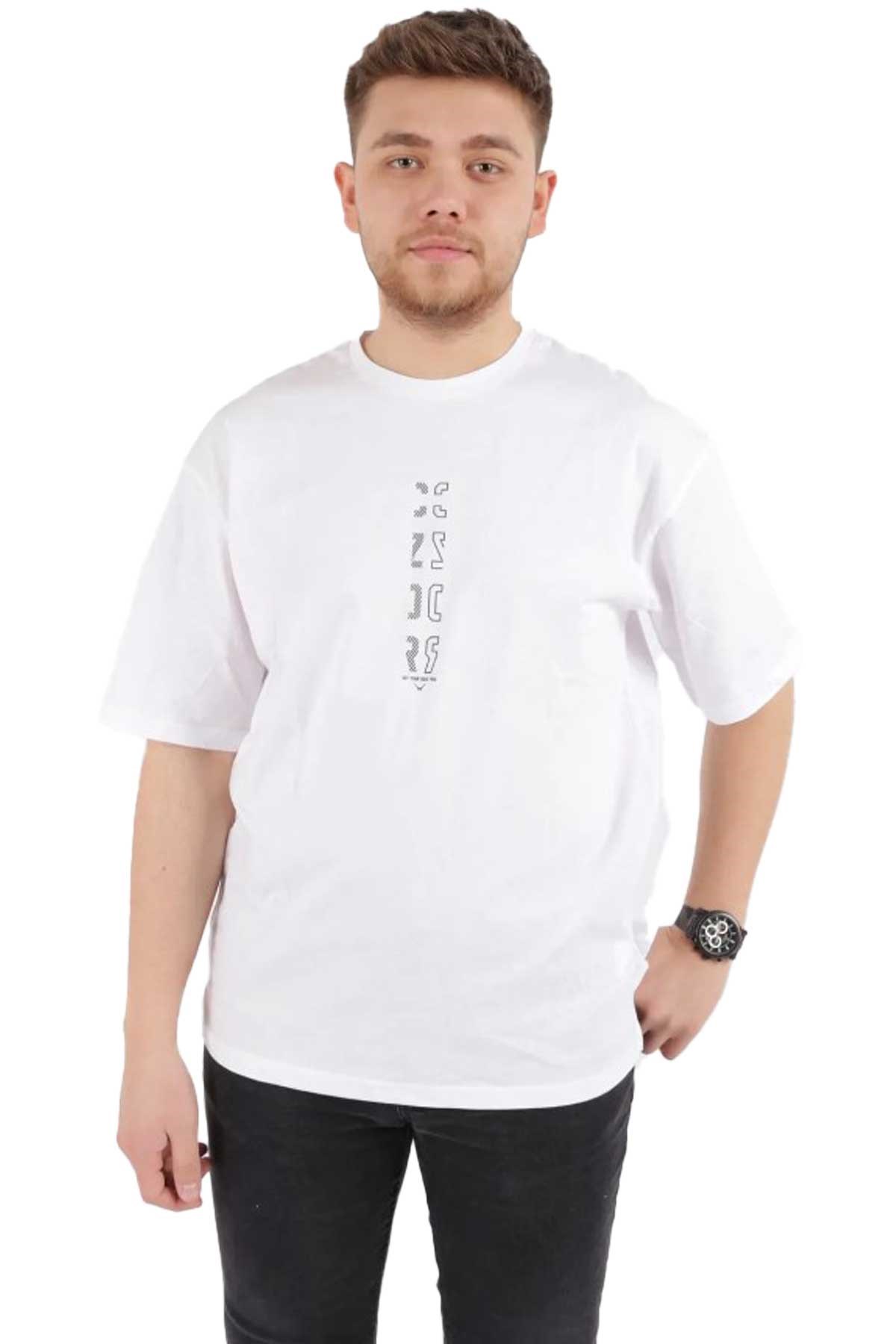 Cazador Erkek Tişört CAZ 4036 Beyaz