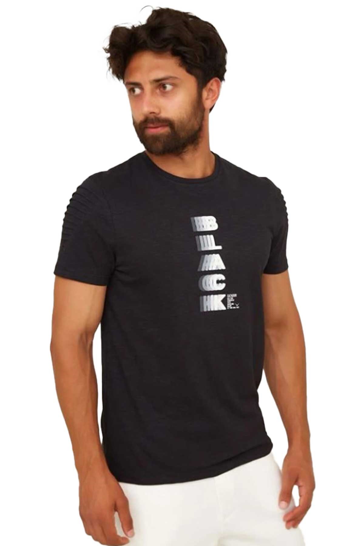 Cazador Erkek Tişört CAZ 4040 Siyah