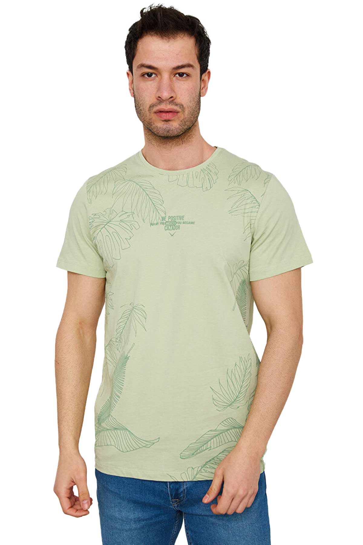 Cazador Erkek Tişört CAZ 4121 Yeşil
