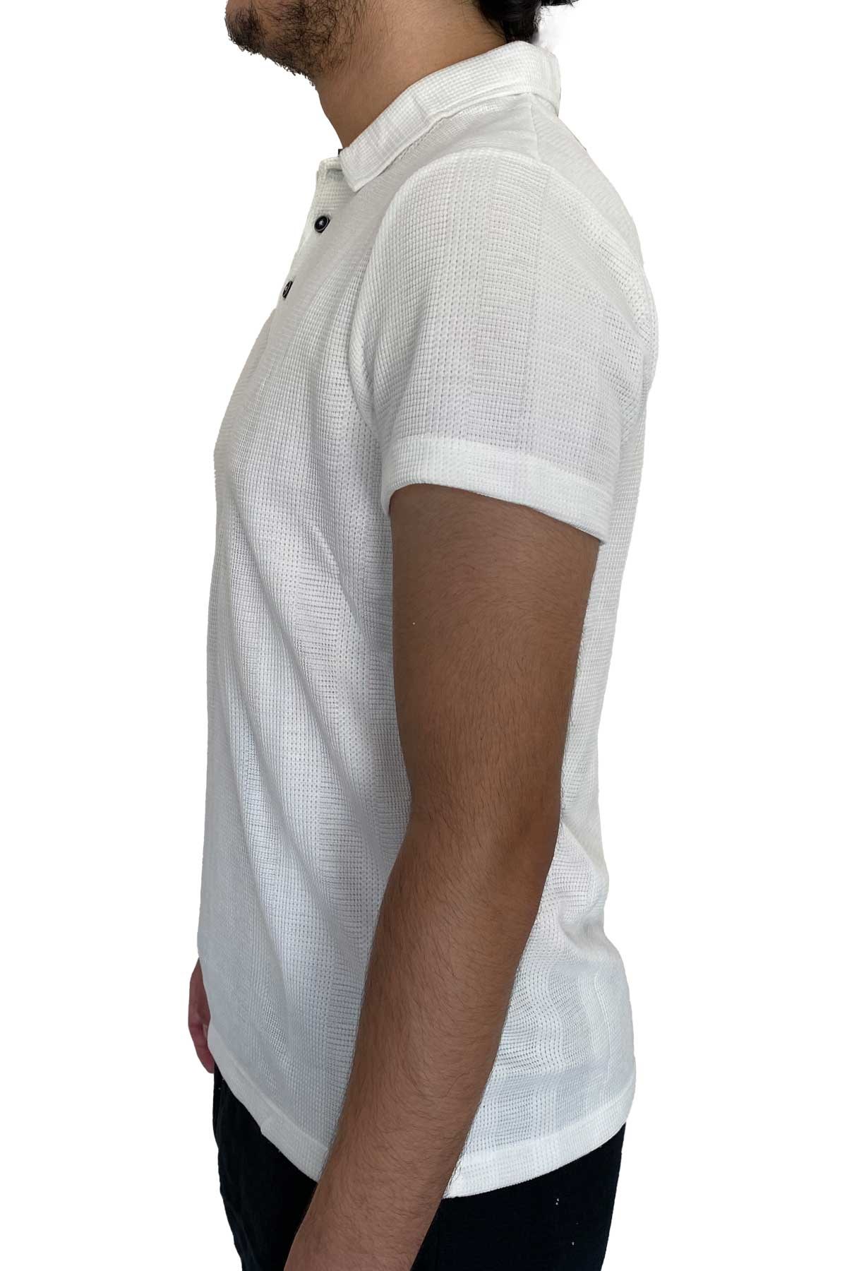 Cazador Erkek Tişört CAZ 4122 Ekru