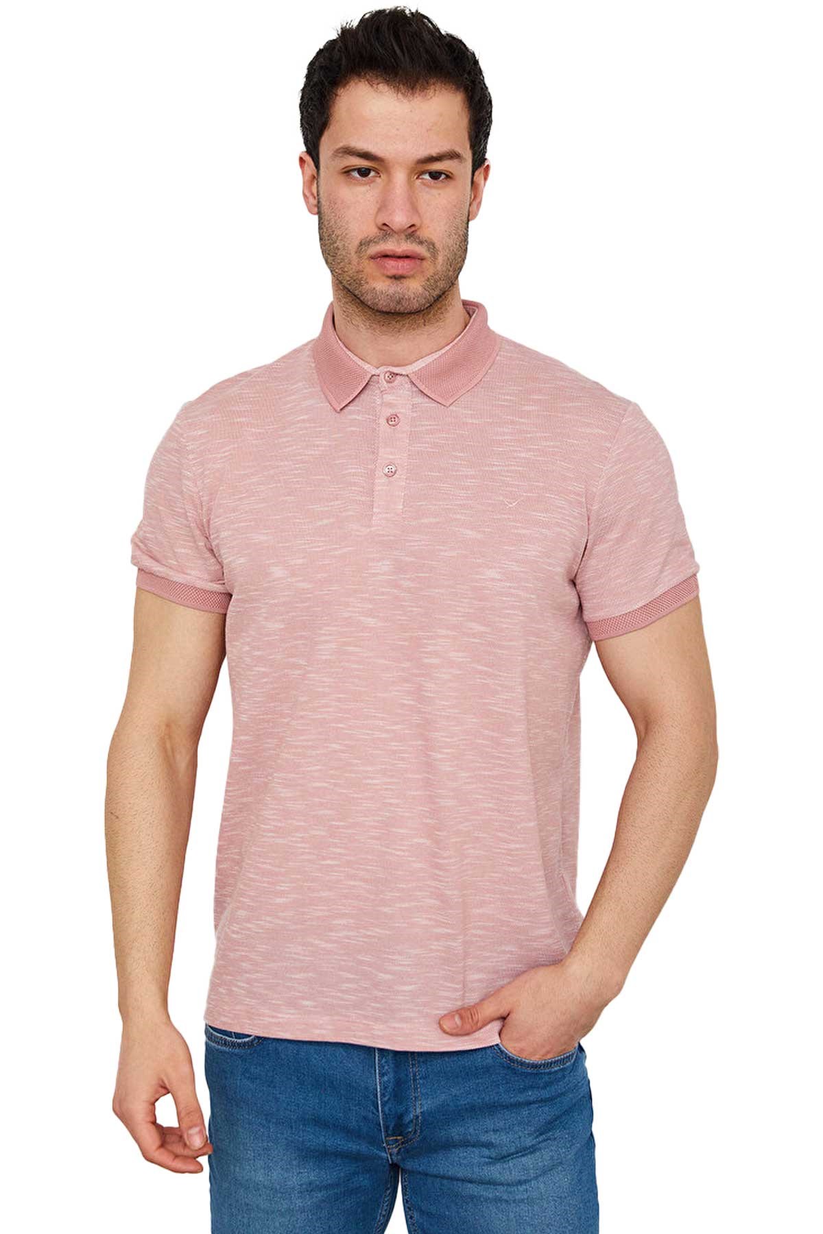 Cazador Erkek Tişört CAZ 4141 Pembe