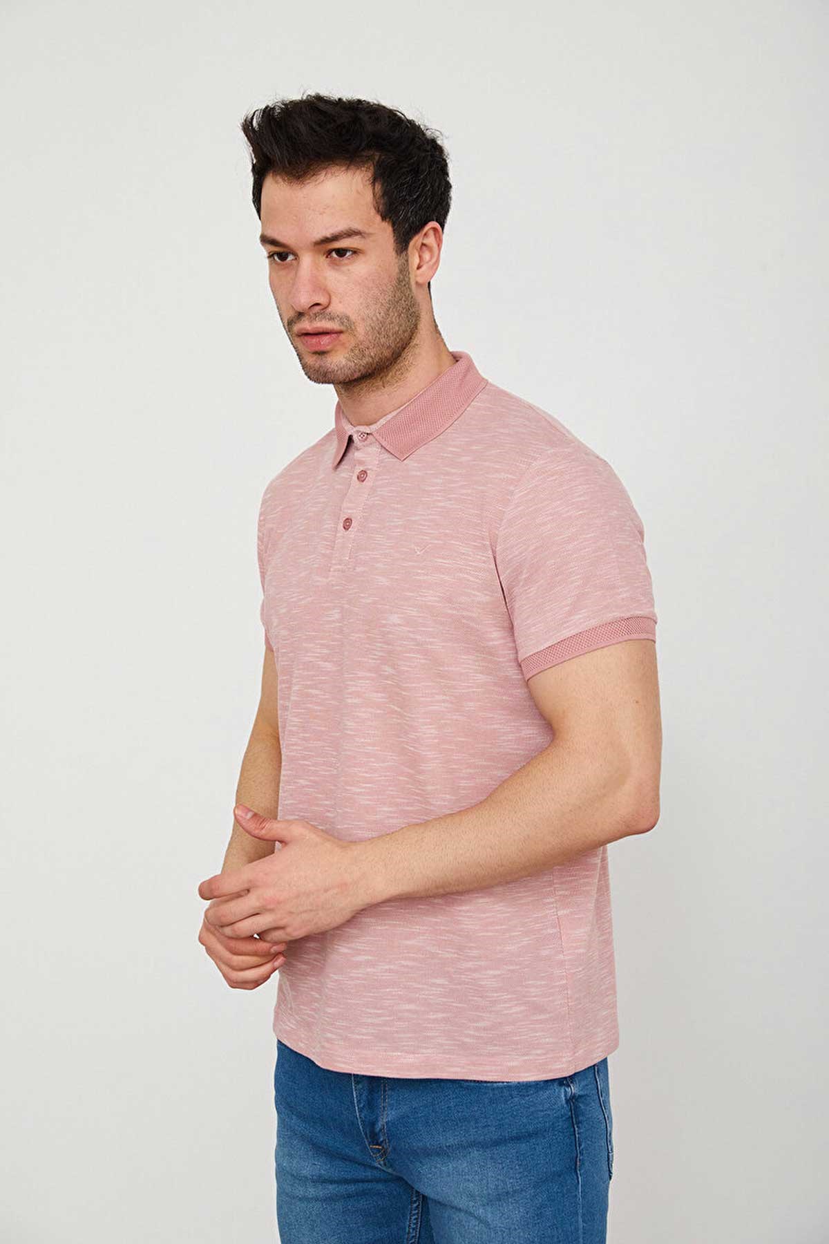 Cazador Erkek Tişört CAZ 4141 Pembe