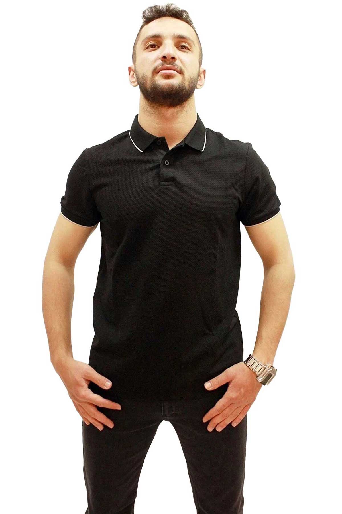 Cazador Erkek Tişört CAZ 4152 Siyah