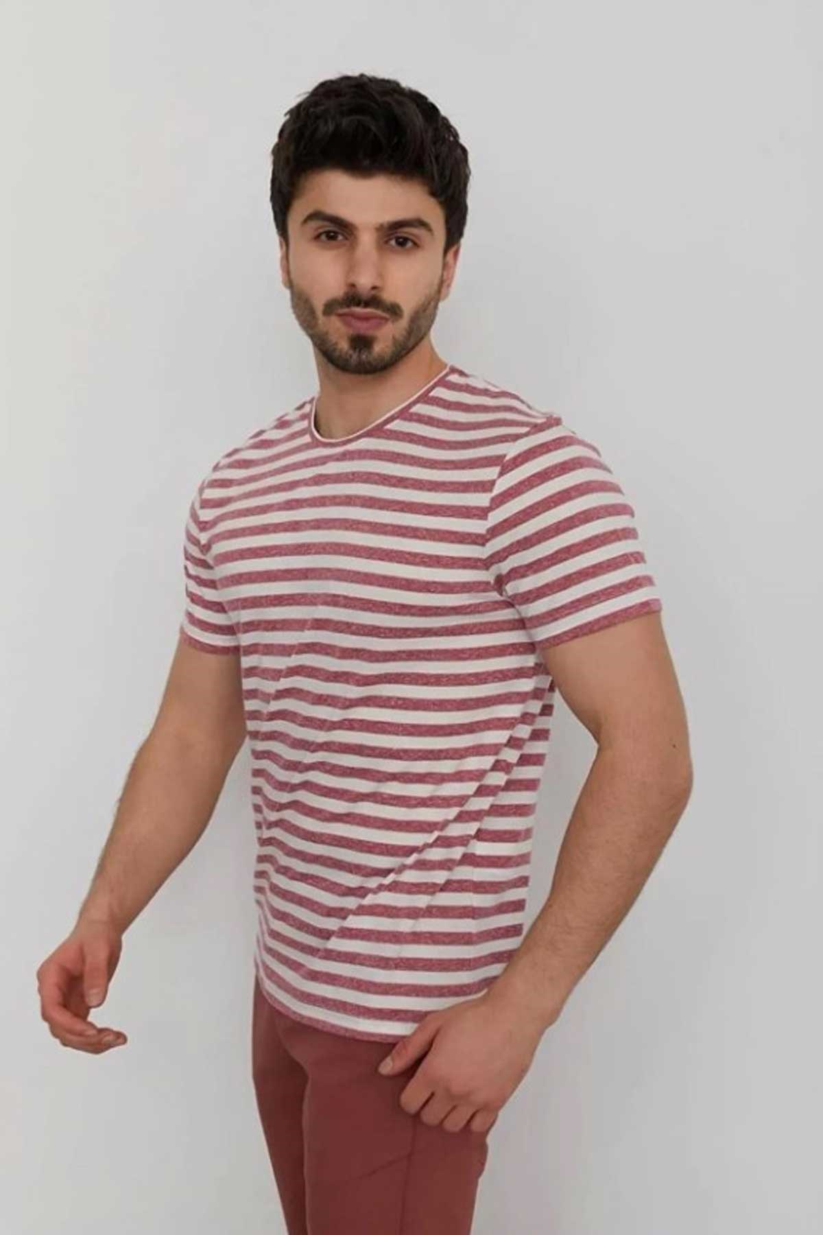 Cazador Erkek Tişört CAZ 4196 Kırmızı