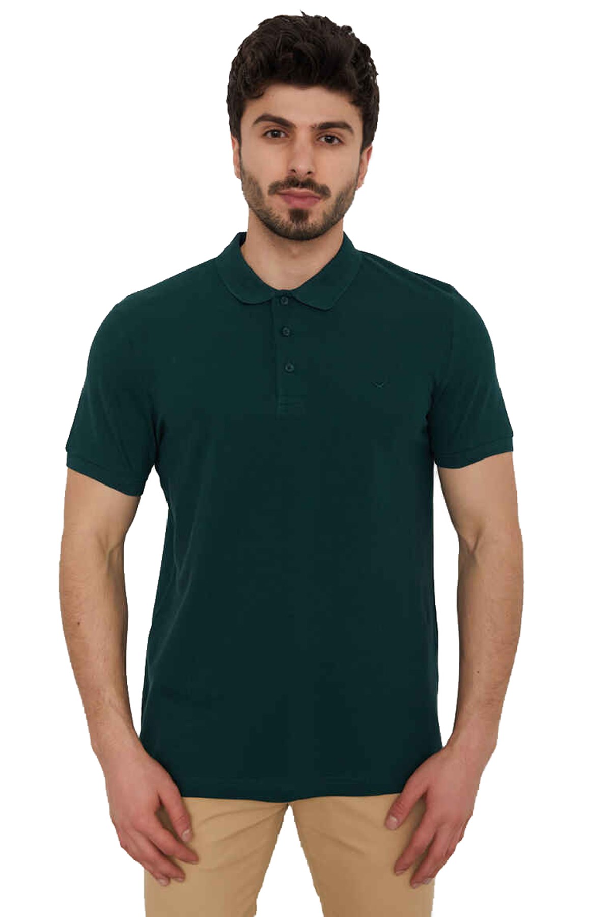 Cazador Erkek Tişört CAZ 4613 Yeşil