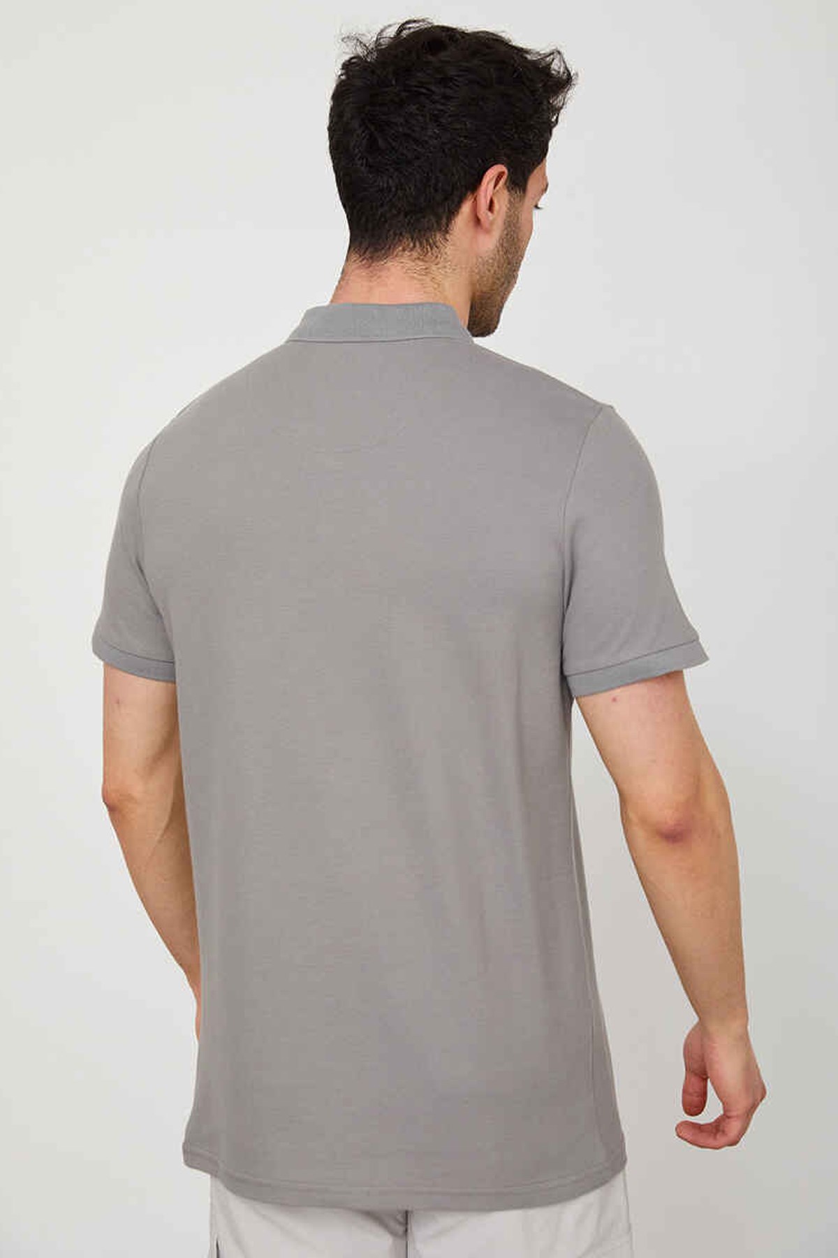 Cazador Erkek Polo Tişört CAZ 4613 Gri