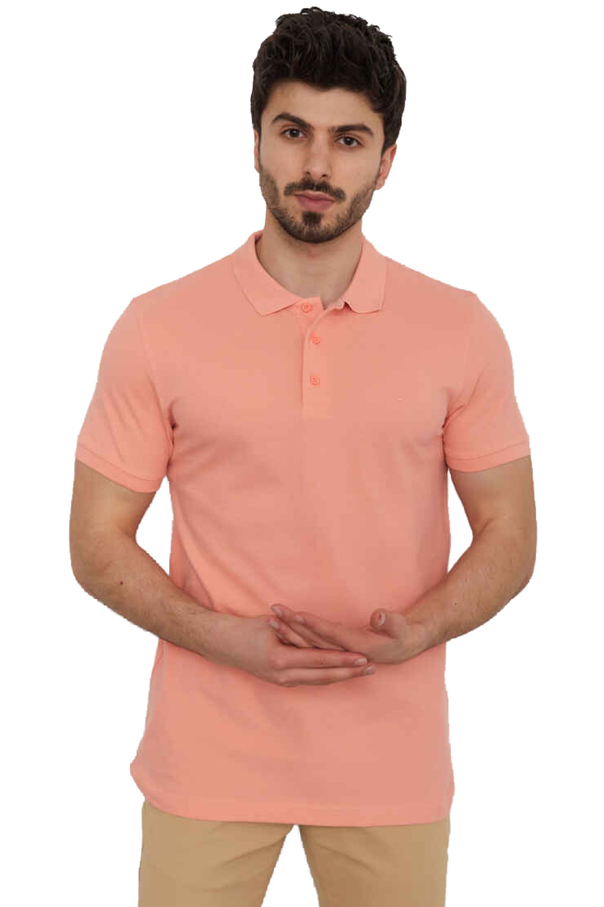 Cazador Erkek Polo Tişört CAZ 4613 Somon