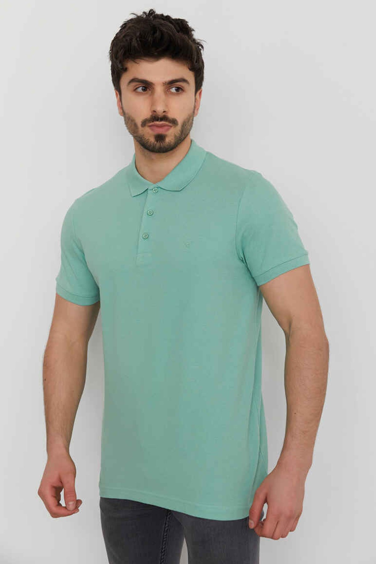 Cazador Erkek Polo Tişört CAZ 4613 Yeşil