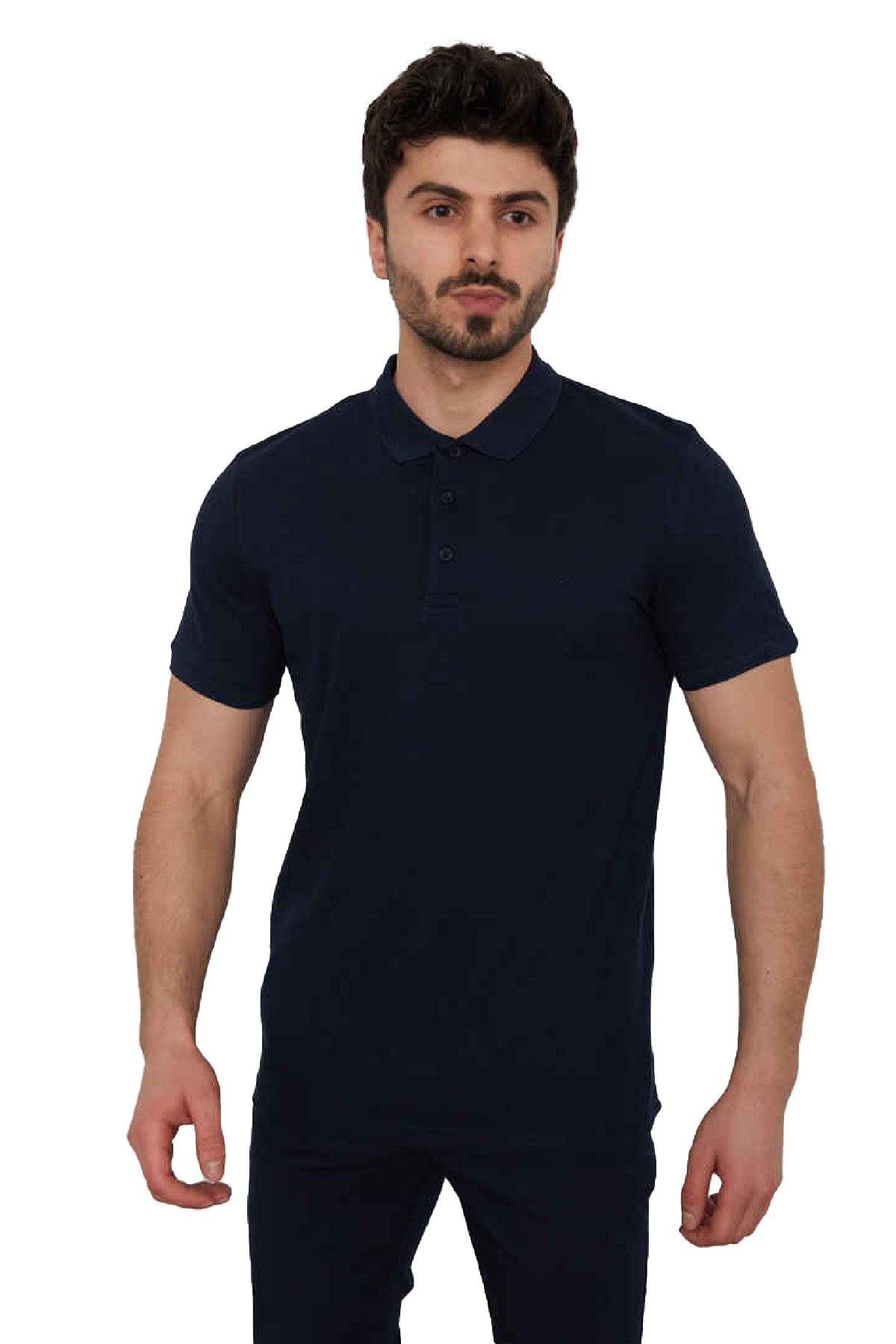 Cazador Erkek Tişört CAZ 4613 İndigo