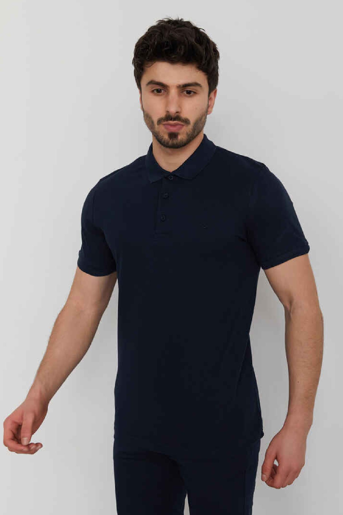 Cazador Erkek Tişört CAZ 4613 İndigo