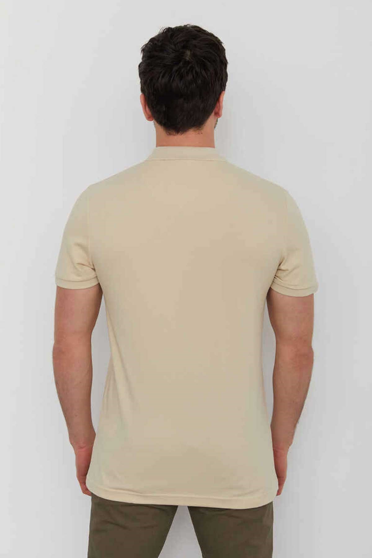 Cazador Erkek Tişört CAZ 4613 Vizon