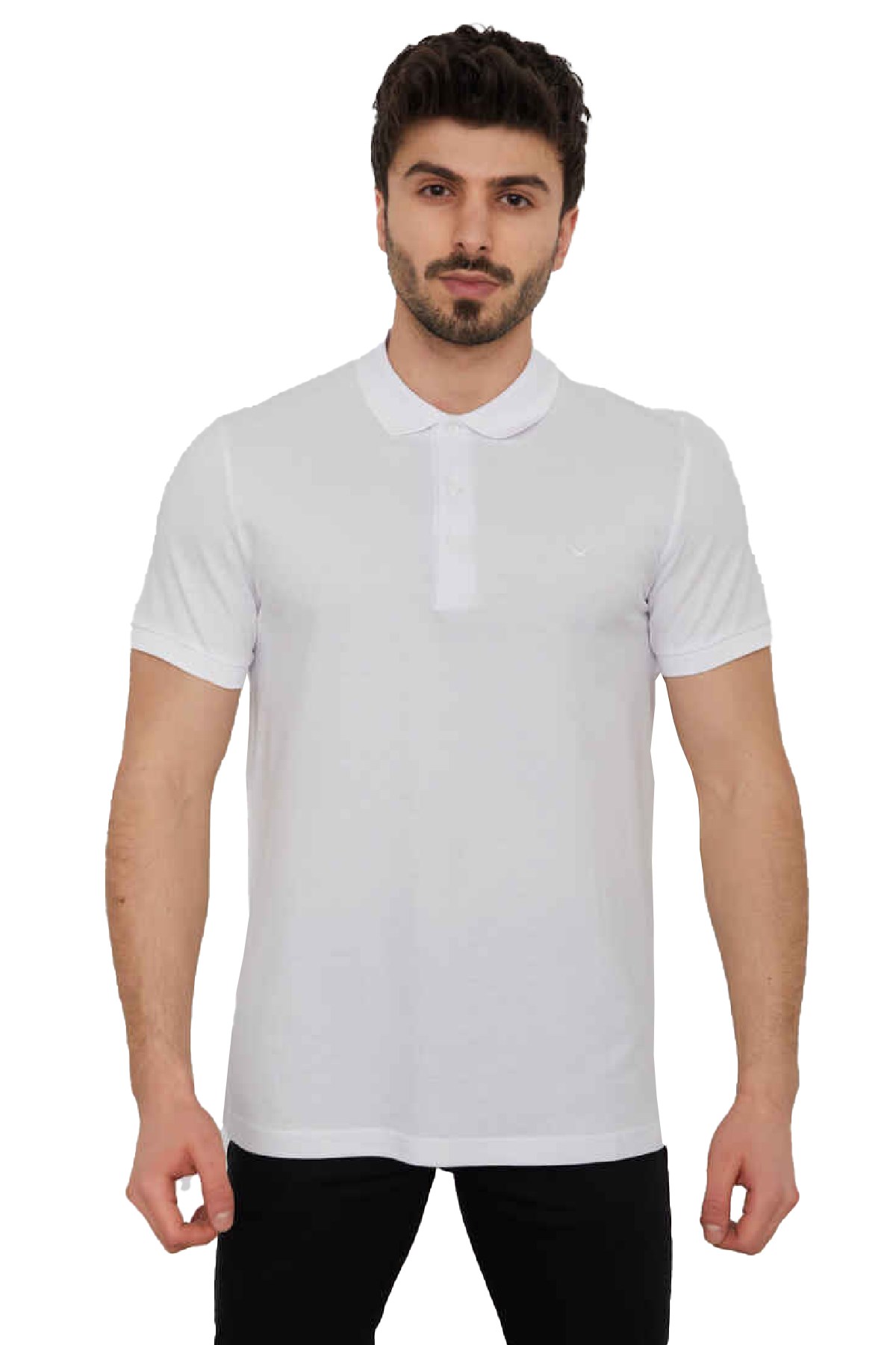 Cazador Erkek Polo Tişört CAZ 4613 Ekru