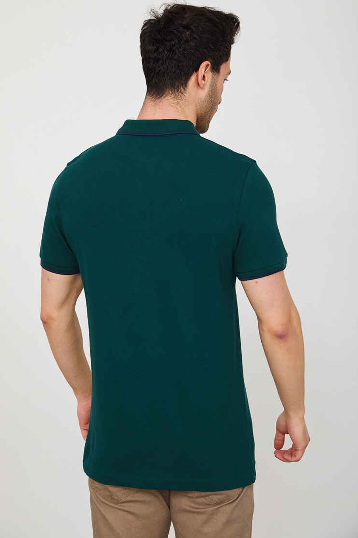 Cazador Erkek Polo Yaka Tişört CAZ 4614 Yeşil