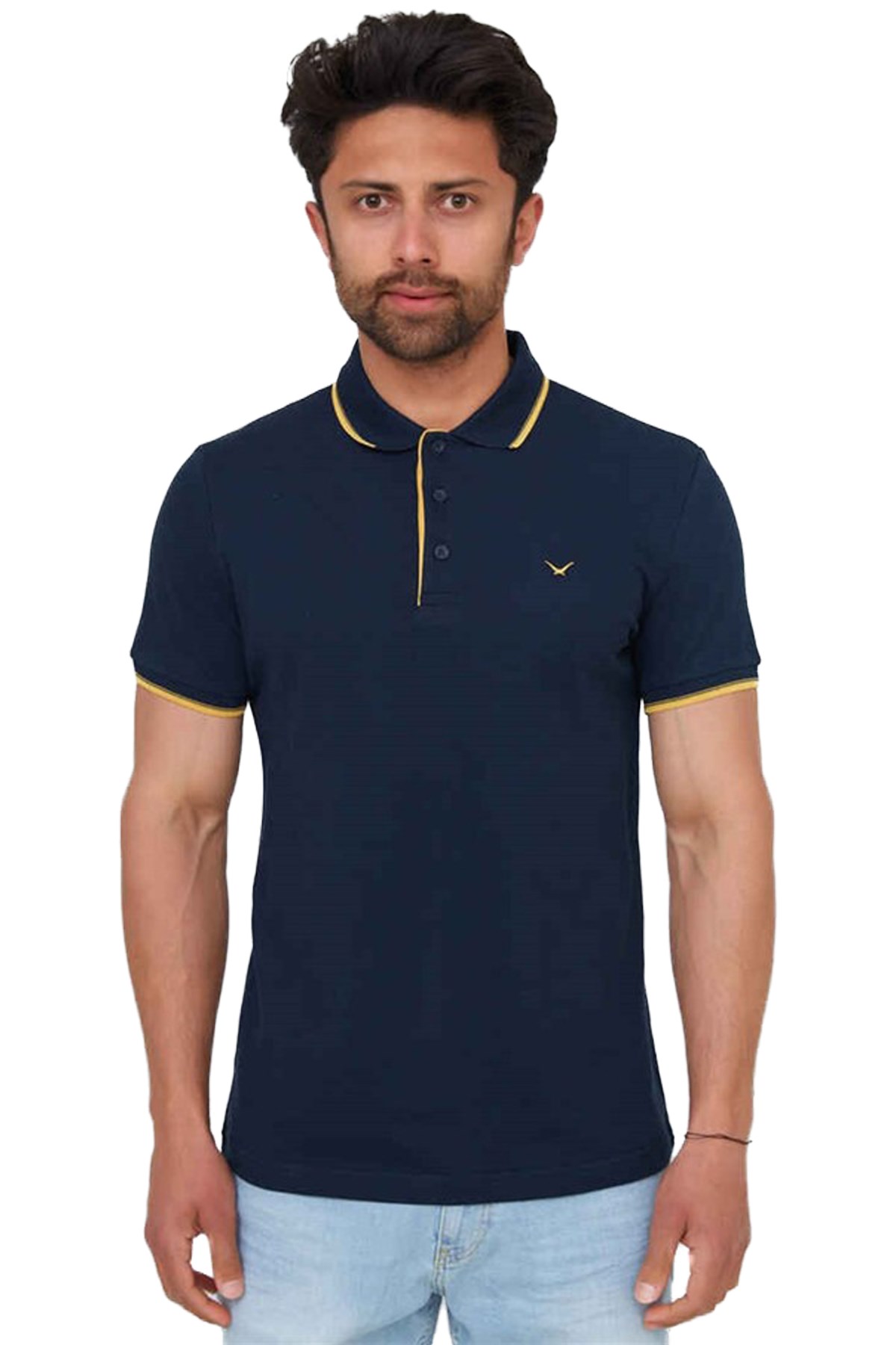 Cazador Erkek Polo Yaka Tişört CAZ 4614 Lacivert