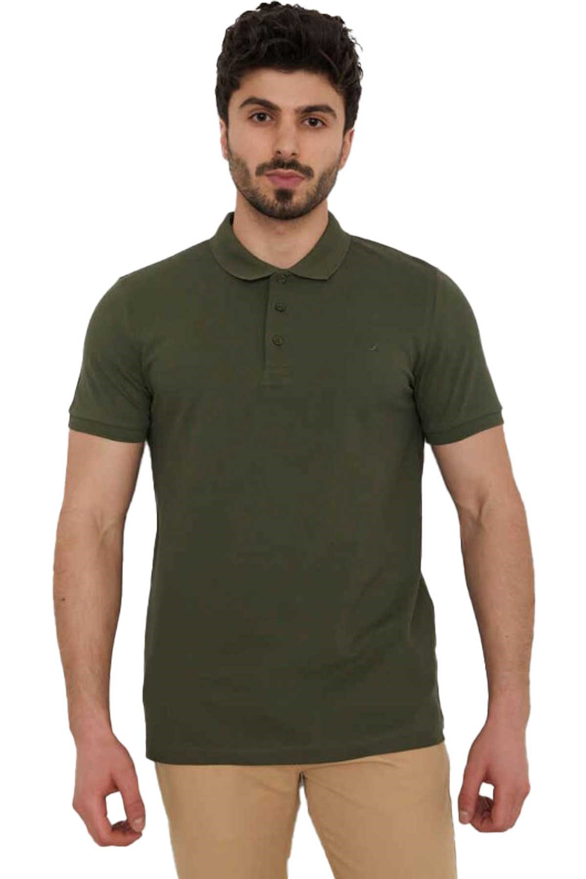 Cazador Erkek Tişört CAZ 4613 BTL Yeşil