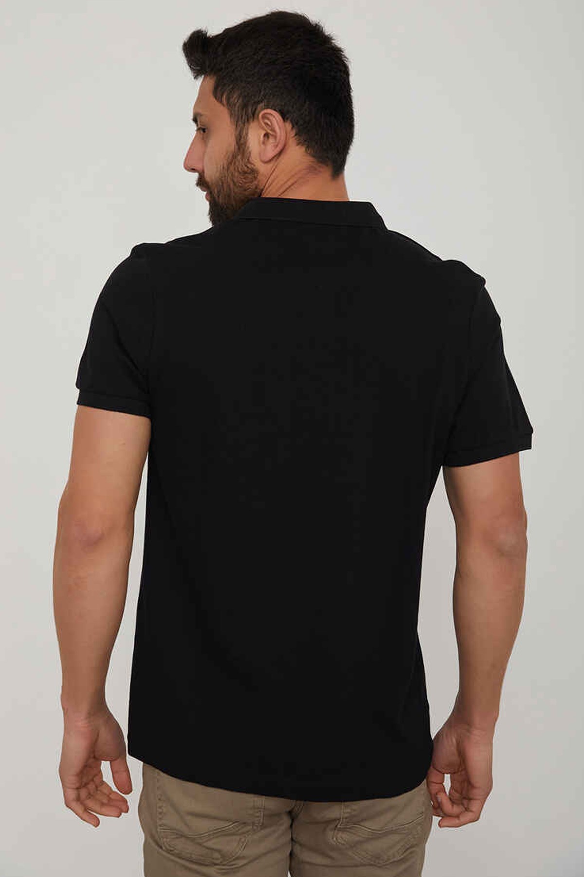 Cazador Erkek Polo Yaka Tişört CAZ 4613 BTL Siyah