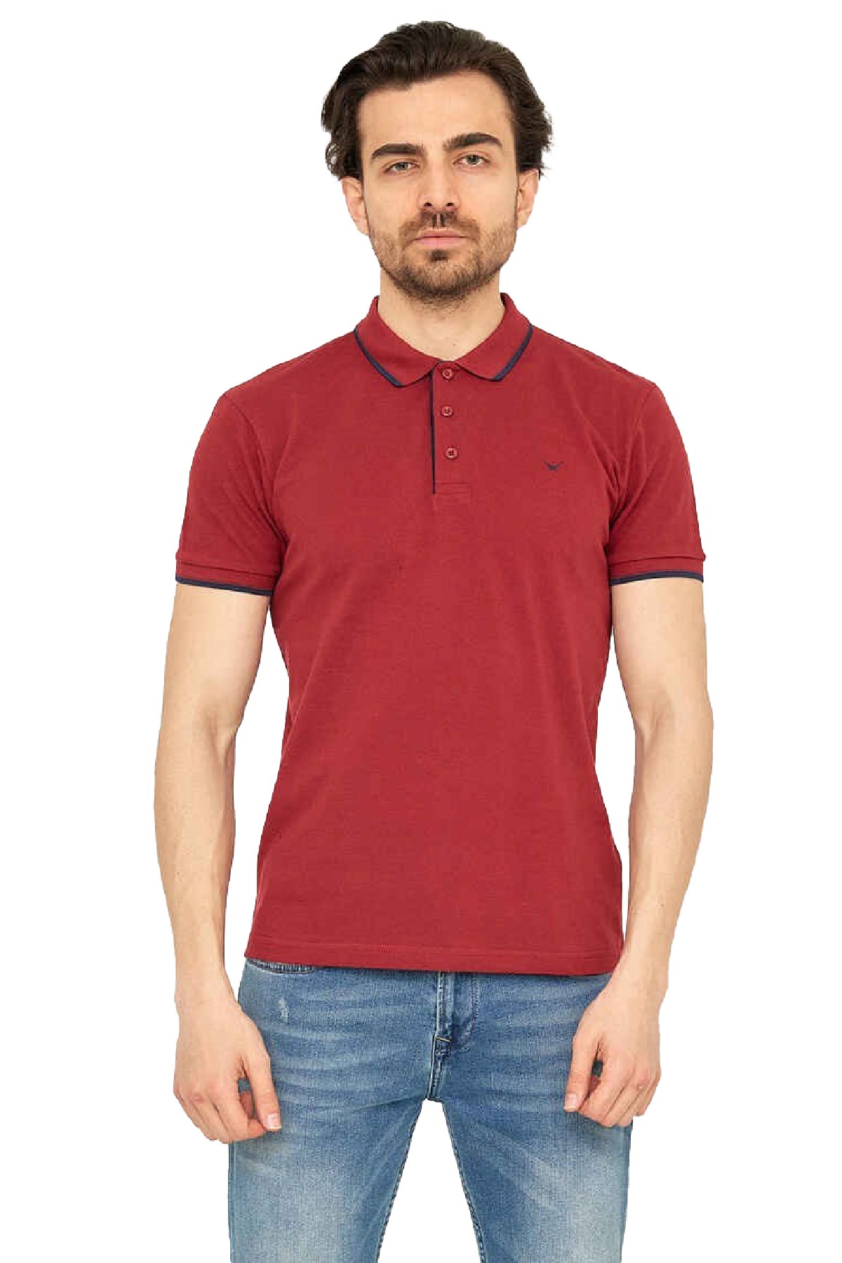 Cazador Erkek Tişört CAZ 4614 BTL Bordo