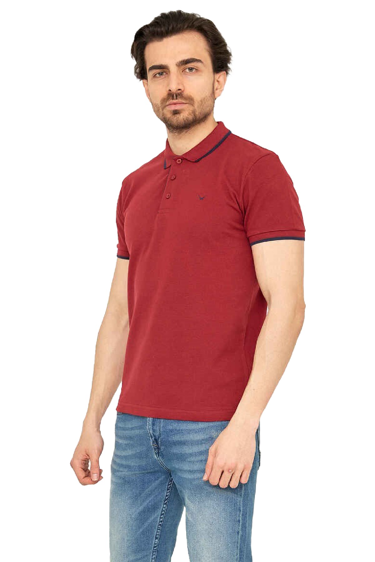 Cazador Erkek Tişört CAZ 4614 BTL Bordo