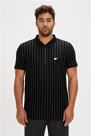 Bad Bear Theo Poloneck Erkek Tişört 24.01.07.001-C01 Siyah