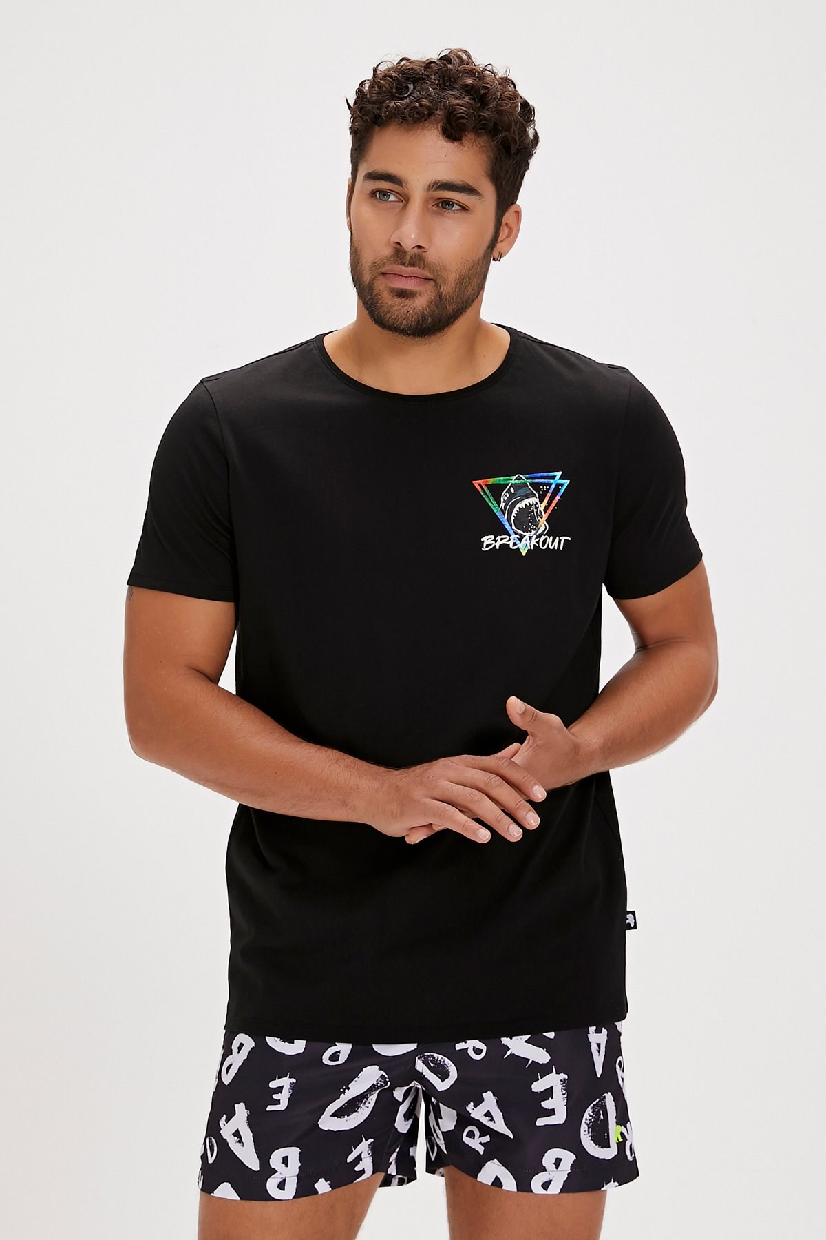 Bad Bear Bite Erkek Tişört 24.01.07.020-C01 Siyah