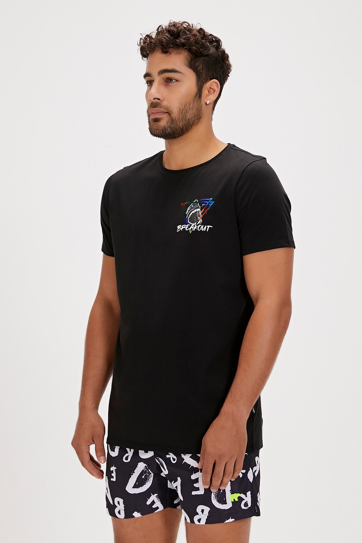 Bad Bear Bite Erkek Tişört 24.01.07.020-C01 Siyah