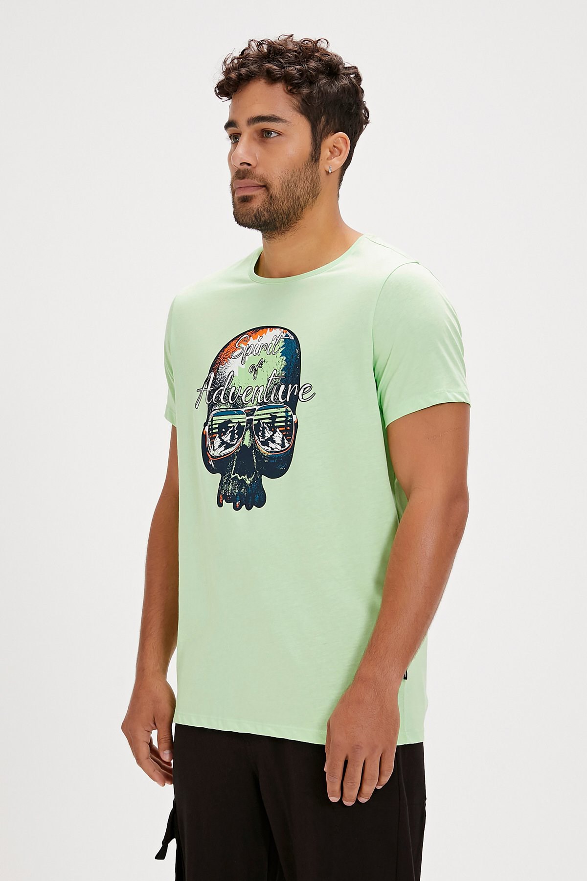 Bad Bear Bean Erkek Tişört 24.01.07.027-C137 Yeşil