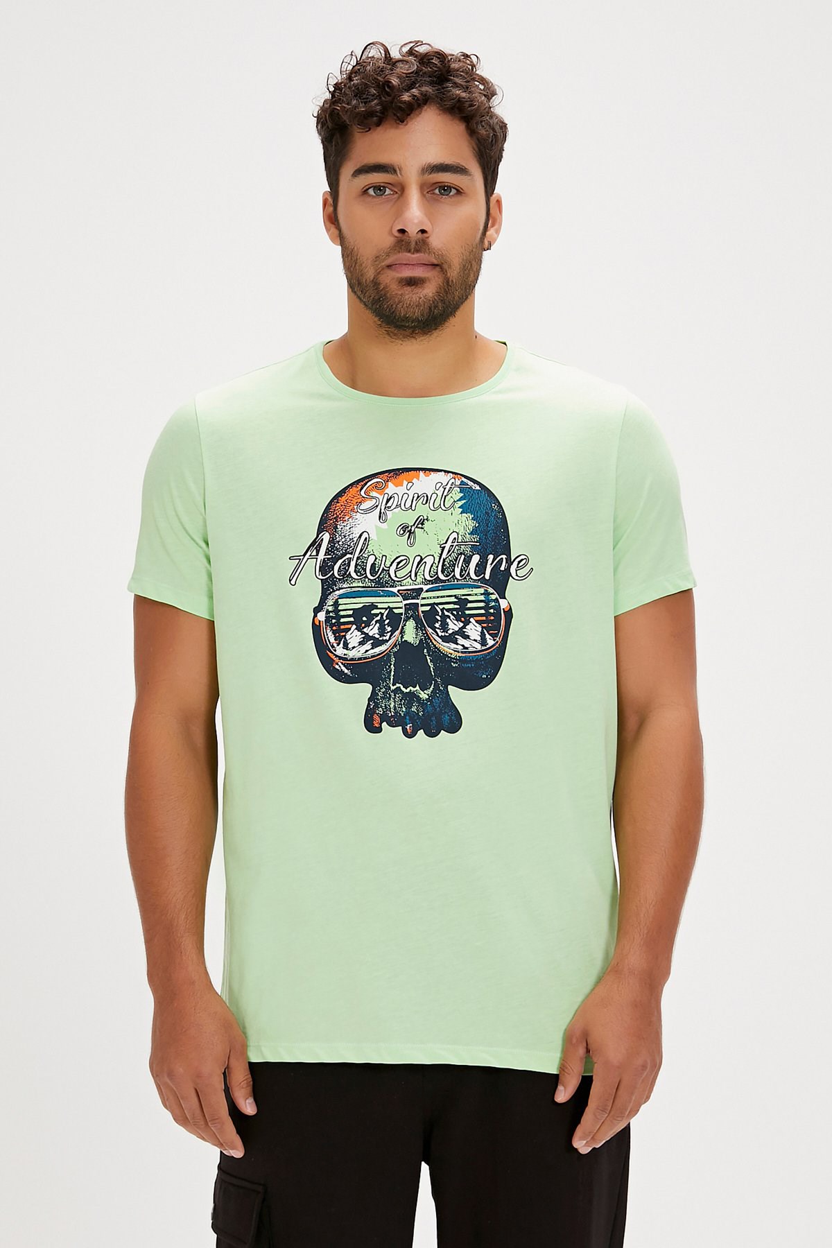 Bad Bear Bean Erkek Tişört 24.01.07.027-C137 Yeşil