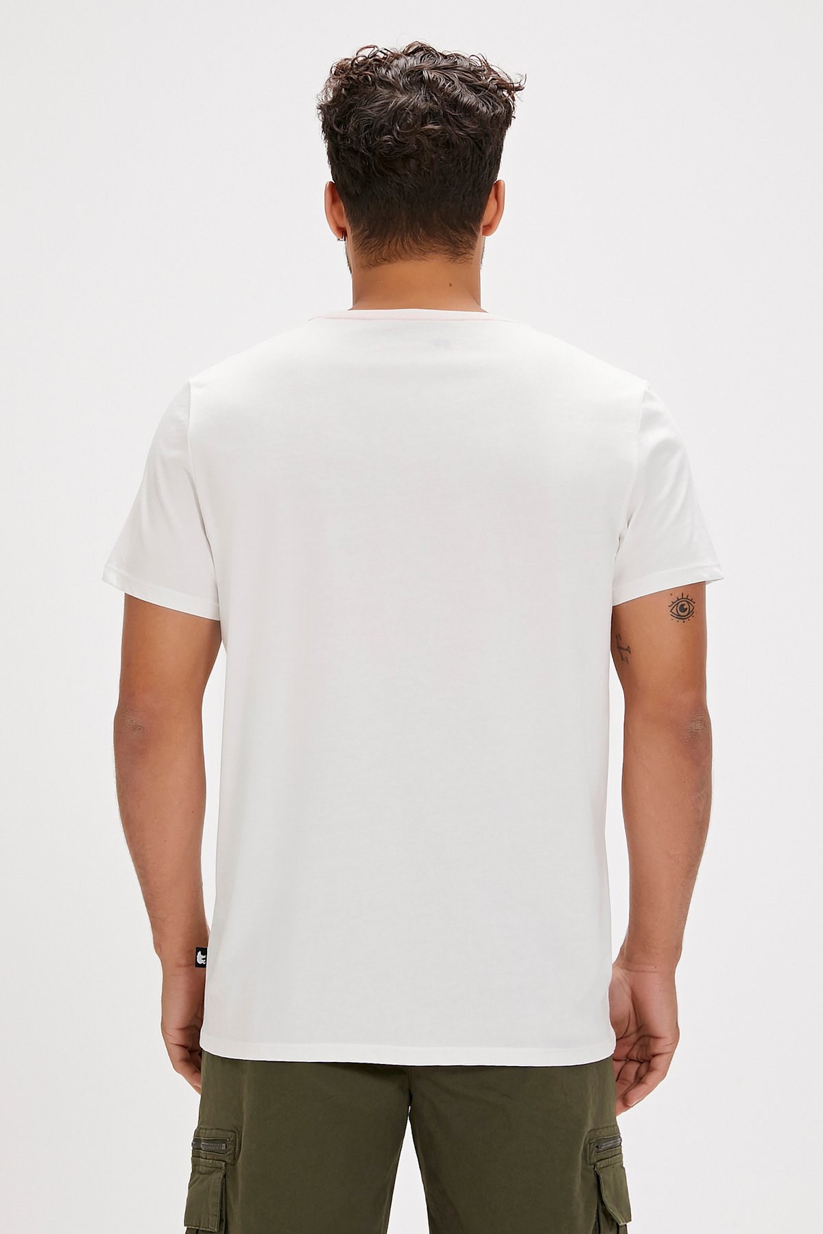 Bad Bear Hunt Erkek Tişört 24.01.07.037-C04 Beyaz