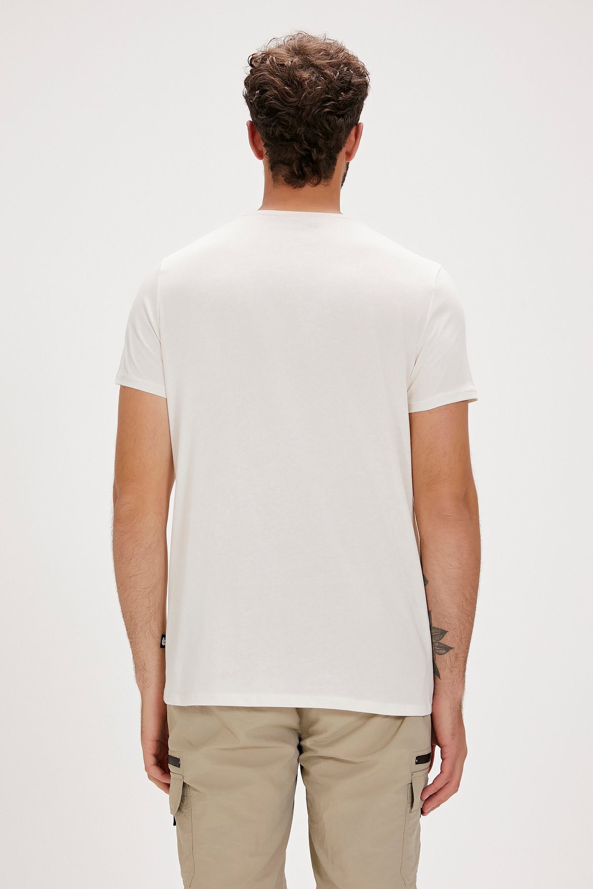 Bad Bear Carl Erkek Tişört 24.01.07.059-C108 Beyaz