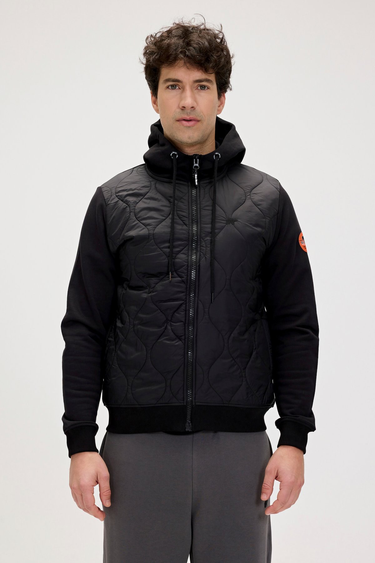 Bad Bear Cyrus Full Zip Erkek Sweatshirt 24.02.12.003-C01 Siyah