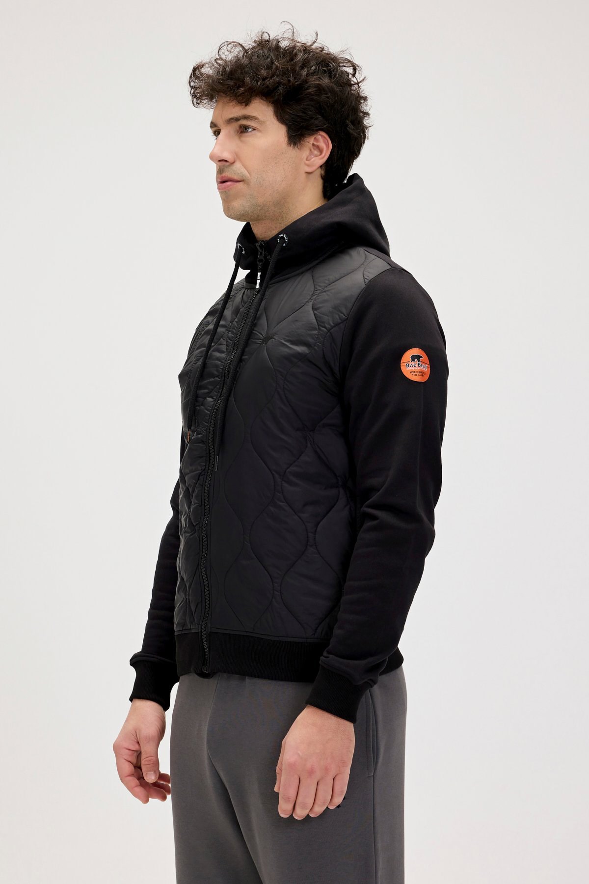 Bad Bear Cyrus Full Zip Erkek Sweatshirt 24.02.12.003-C01 Siyah