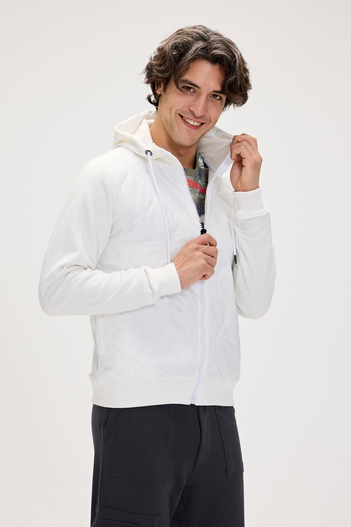 Bad Bear Cyrus Full Zip Erkek Sweatshirt 24.02.12.003-C04 Gri