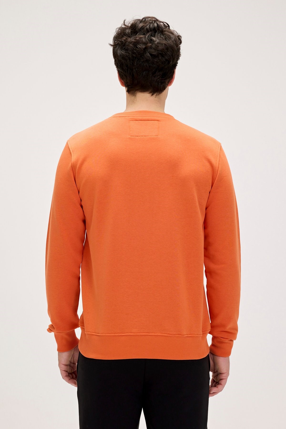 Bad Bear Marlow Erkek Sweatshirt 24.02.12.009-C38 Turuncu