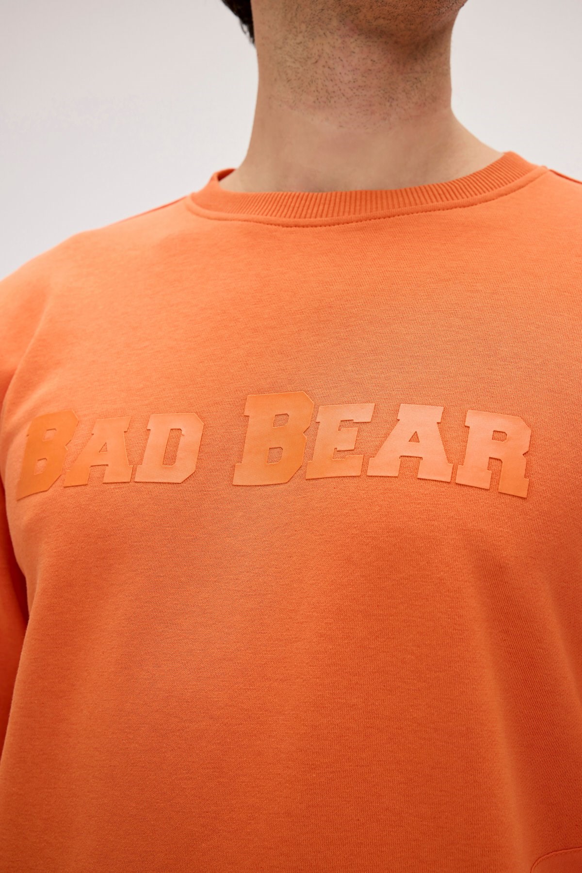 Bad Bear Marlow Erkek Sweatshirt 24.02.12.009-C38 Turuncu