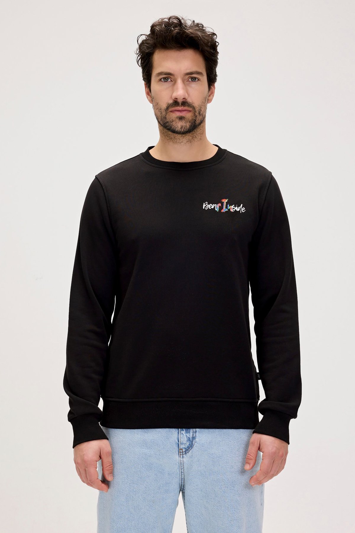 Bad Bear Splashy Erkek Sweatshirt 24.02.12.022-C01 Siyah