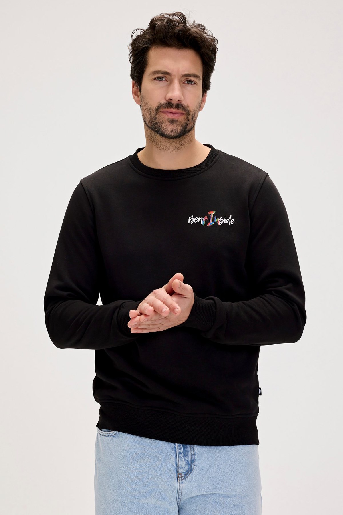 Bad Bear Splashy Erkek Sweatshirt 24.02.12.022-C01 Siyah