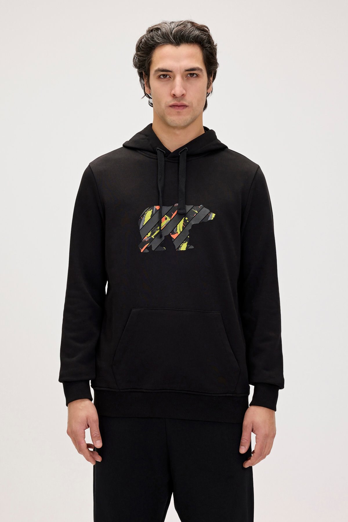 Bad Bear Mono Erkek Sweatshirt 24.02.12.024-C01 Siyah