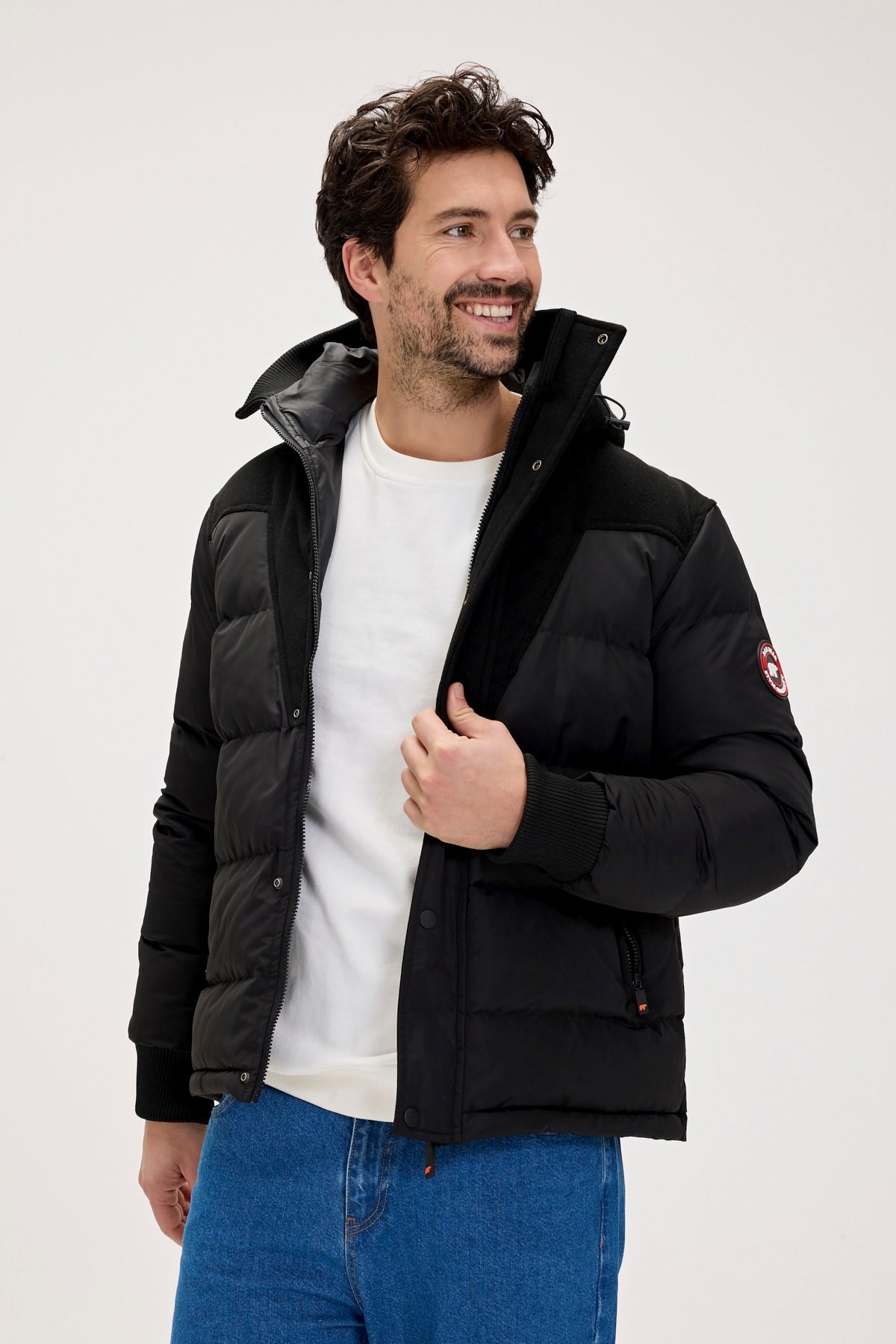 Bad Bear Valery Puffer Coat Erkek Mont 24.02.15.004-C01 Siyah