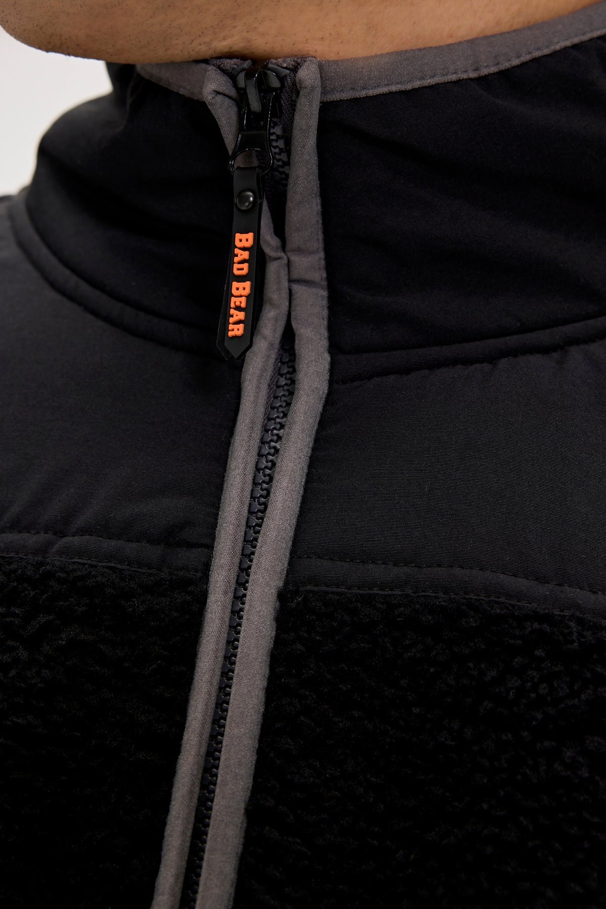 Bad Bear Galvin Erkek Peluş Sweatshirt 24.02.29.001-C01 Siyah