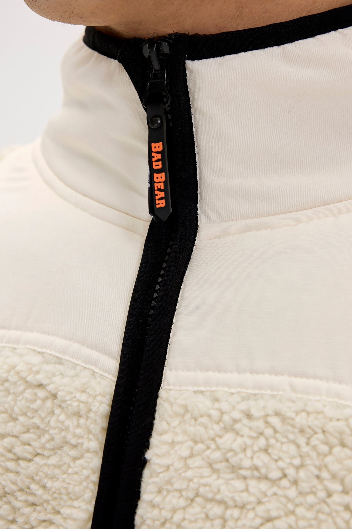 Bad Bear Galvin Erkek Peluş Sweatshirt 24.02.29.001-C04 Beyaz