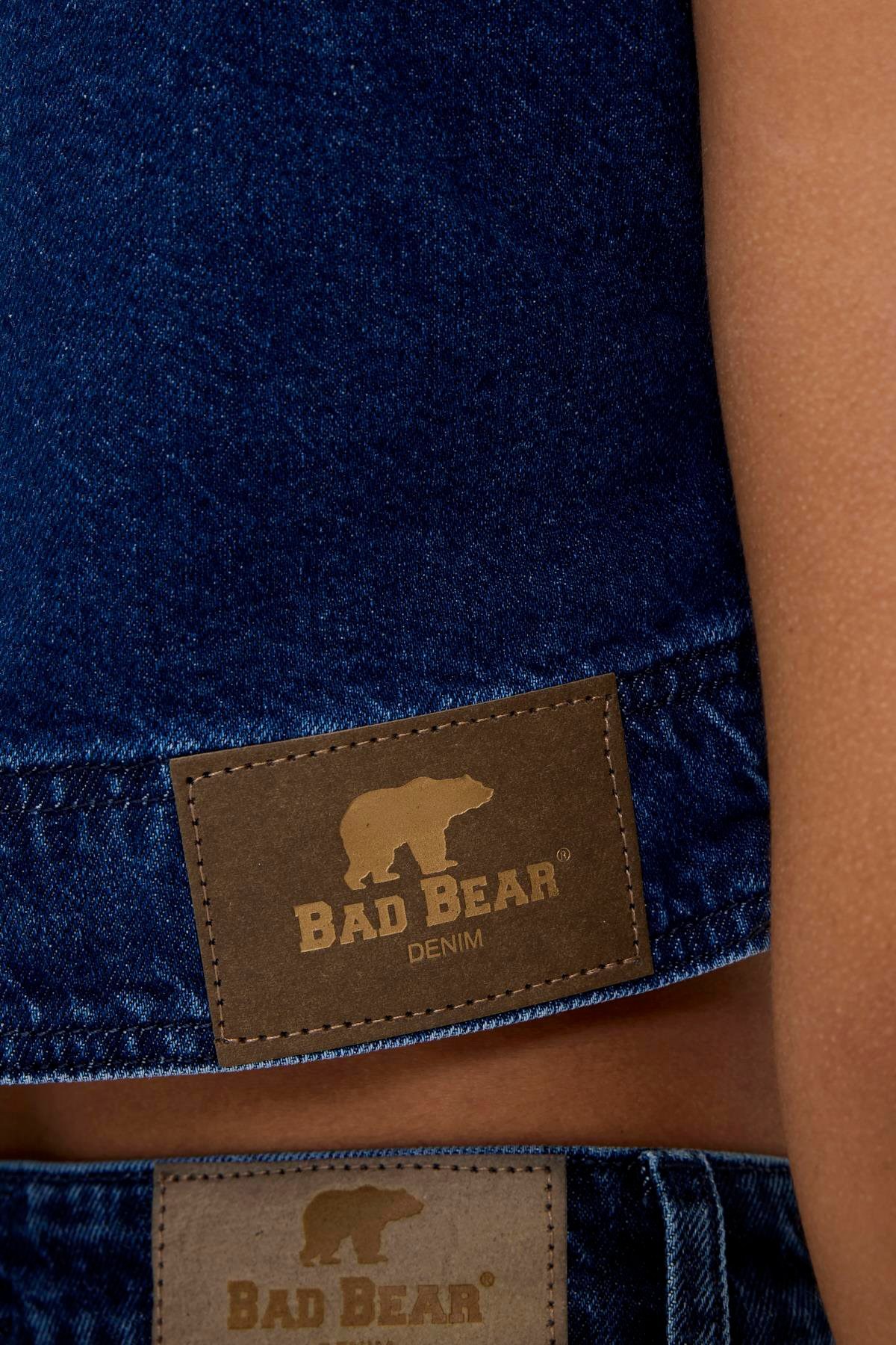 Bad Bear Veronica Kadın Denim Crop 24.03.70.002-C15 Lacivert