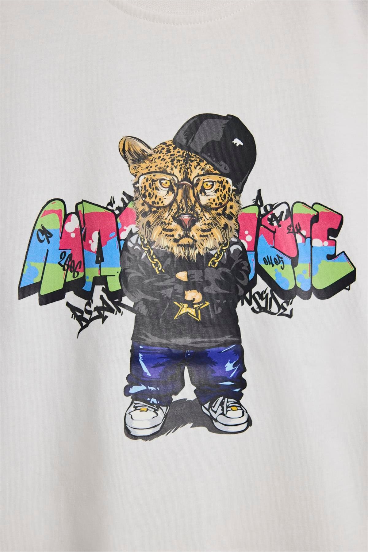 Bad Bear Youze Çocuk Tişört 24.06.07.001-C04 Beyaz