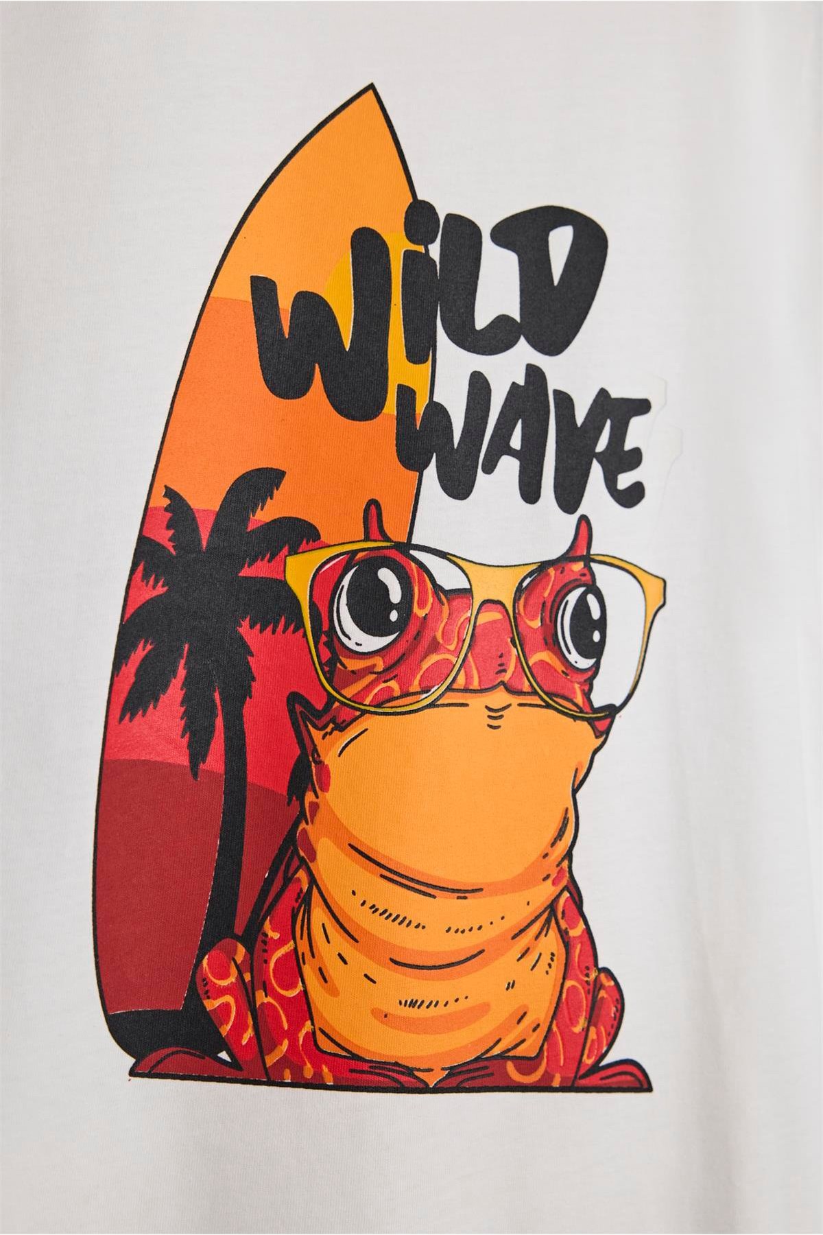 Bad Bear Wave Çocuk Tişört 24.06.07.002-C04 Beyaz