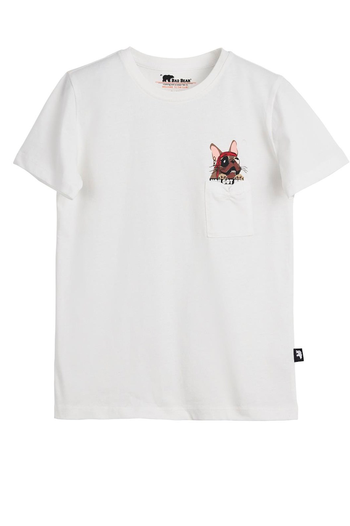 Bad Bear Gotcha Çocuk Tişört Beyaz