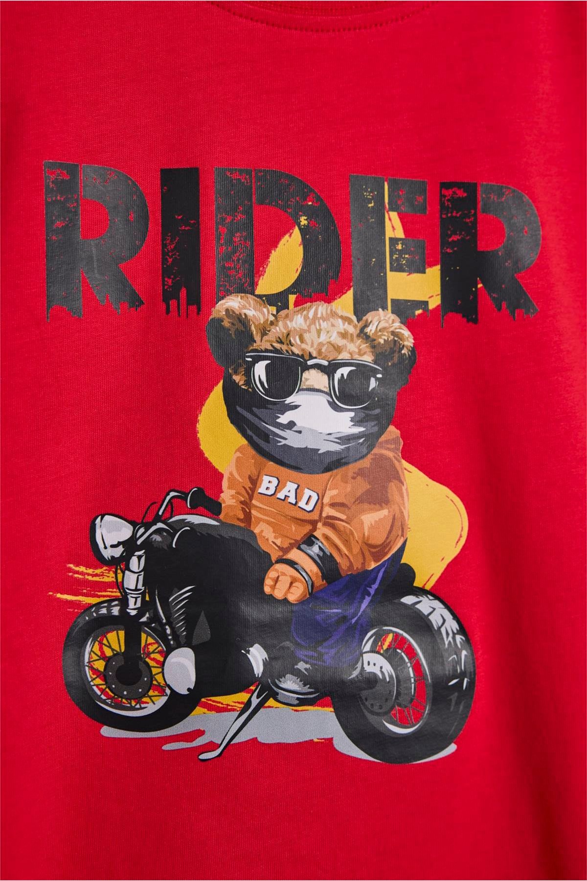 Bad Bear Fiery Çocuk Tişört 24.06.07.005-C54 Kırmızı