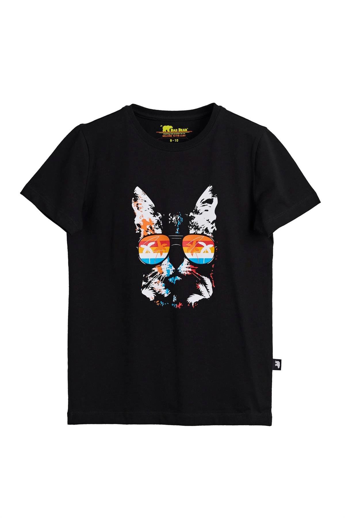 Bad Bear Manx Çocuk Tişört Siyah