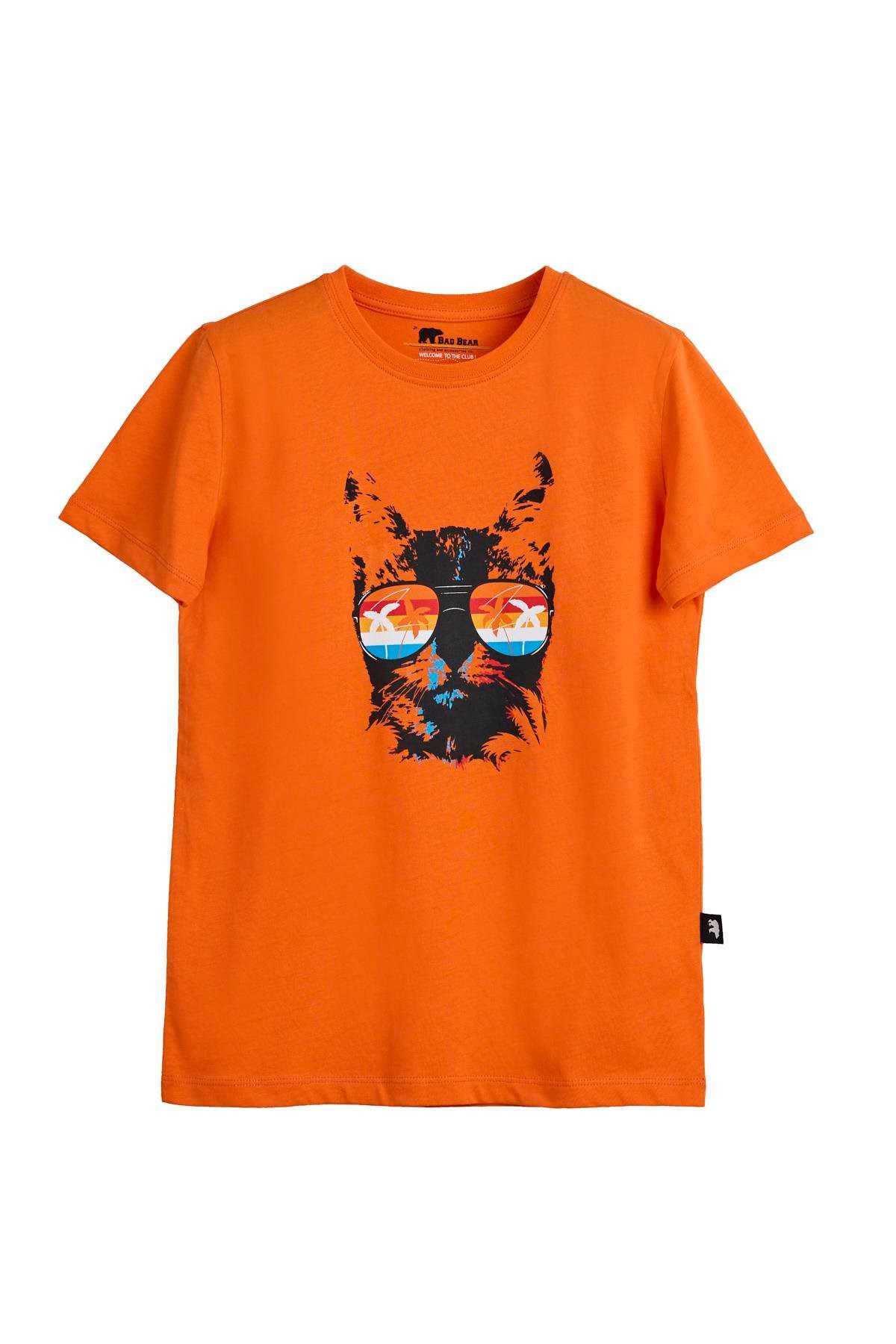 Bad Bear Manx Çocuk Tişört Turuncu